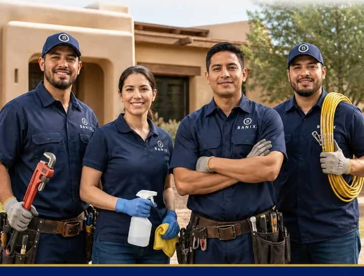 Banix service team in branded workwear